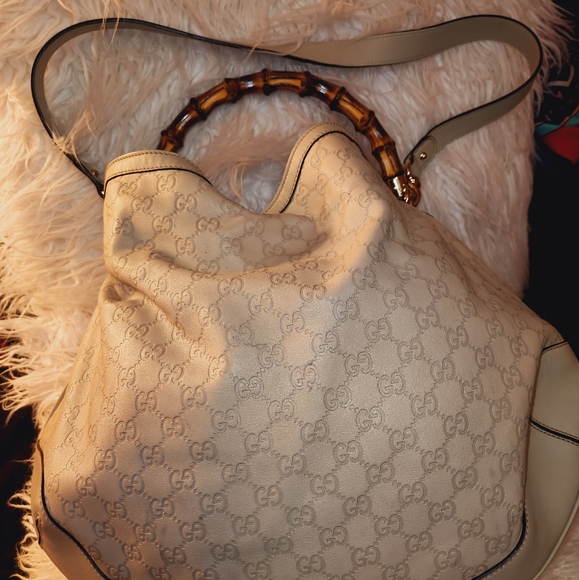 Gucci Guccissima Bamboo 2way shoulder hand hobo bag - Picture 2 of 8